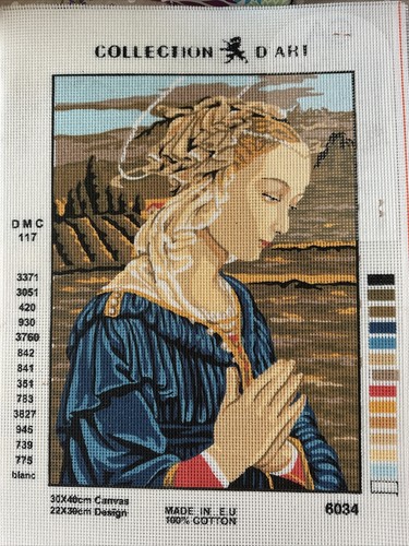 Printed needlepoint tapestry - needlepoint,