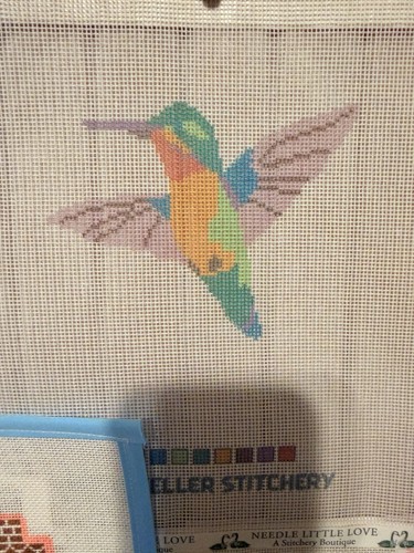 Hummingbird needlepoint canvas - needlepoint,