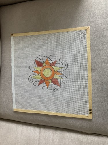 Geometric star sunburst - geometric, hand