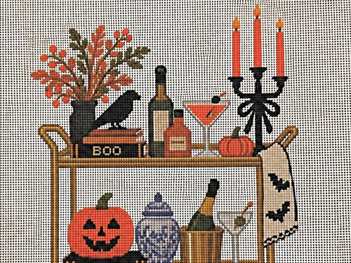 Halloween bar cart - halloween,
