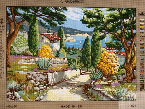 Gobelin printed needlepoint - printed,