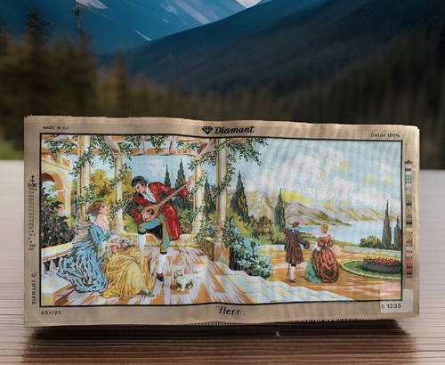 Printed needlepoint tapestry