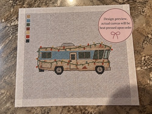 Eddie needlepoint canvas - rv,