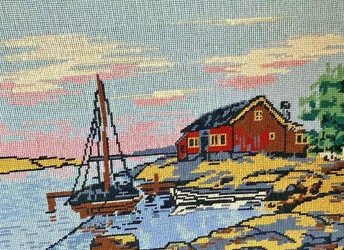 Vintage needlepoint - vintage,