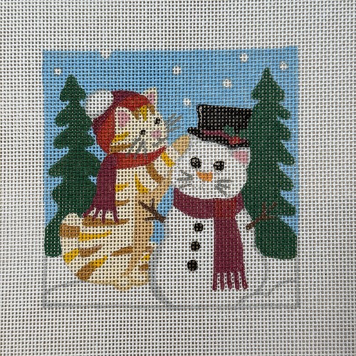 Handpainted needlepoint canvas - handpainted,